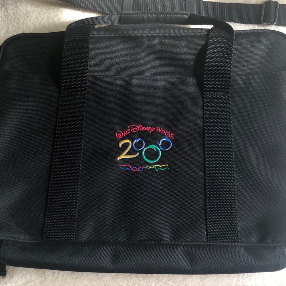 Disney World Vintage Y2K  Black with Logo 2000 Laptop/Brief Case